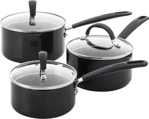 Procook Gourmet Non-Stick Cookware - 3 Piece Saucepan Set