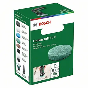 BOSCH Kitchen Pad (3/Pack) (To Fit: Bosch UniversalBrush Cordless Cleaning Brush)