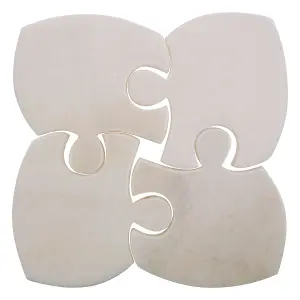 Maison by Premier Kindia Set of 4 Marble Jigsaw Coasters