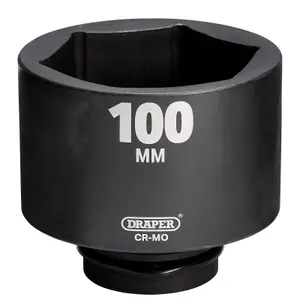 Draper Draper HI-TORQ Deep Impact Socket, 1" Sq. Dr., 100mm 08529