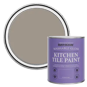 Rust-Oleum Whipped Truffle Gloss Kitchen Tile Paint 750ml