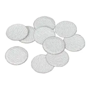 Sealey Diameter 75mm Hook-and-Loop Sanding Disc 80 Grit White - Pack of 10 Pcs SA722D80G