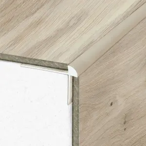 C29 42 x 28mm Anodised Aluminium LVT Stair nosing Edge Profile For 5mm Flooring - Gold, 0.9m