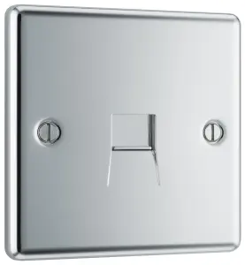 GoodHome Chrome 1 gang Master telephone socket