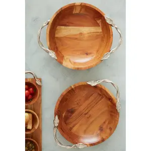 Interiors by Premier Vine Acacia Wood Bowl