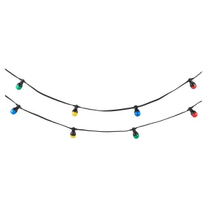 Blooma Barnaby Mains-powered Multicolour 10 LED Outdoor String lights