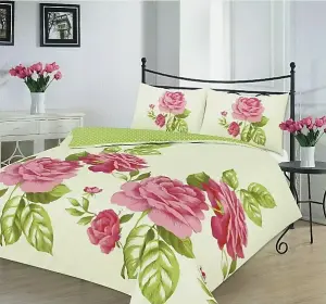 ISABELLA Printed Floral Duvet Cover Quilt cover Bedding Set with Pillow Case