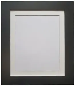 Metro Black Frame with Ivory Mount for Image Size 8 x 6 Inch