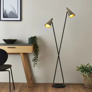 Dual modern Matt LED Floor lamp