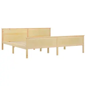 Berkfield Bed Frame Solid Wood Pine 200x200 cm