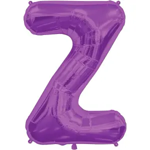 NorthStar Z Letter Foil Balloon Purple (One Size)