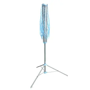 3 Arm 30M Powder Coated Rotary Airer With Ground Spike & Cover