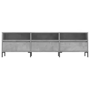 Berkfield TV Cabinet Concrete Grey 150x30x44.5 cm Engineered Wood