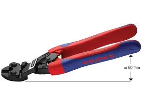 Knipex CoBolt Compact Bolt Cutters 20 Degrees Head Multi-Component Grip 200mm