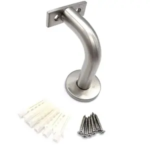 EAI Stainless Handrail Bracket Heavy Duty PAK of 5 - 70mm / 19mm Bar - Satin Stainless - Pack of 5