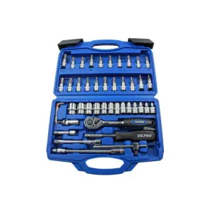 US PRO 46 Piece 1/4" DR Metric Socket & Bit Set 1387