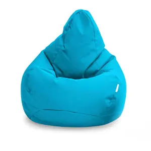 Loft 25 Bean Bag Gamer Chair Living Room Water Resistant Indoor Outdoor Beanbag, Aqua