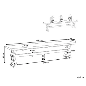 Garden Bench OLBIA Concrete Grey