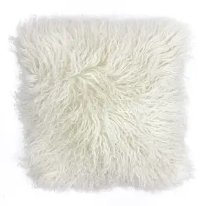 Paoletti Mongolian Sheepskin Feather Filled Cushion