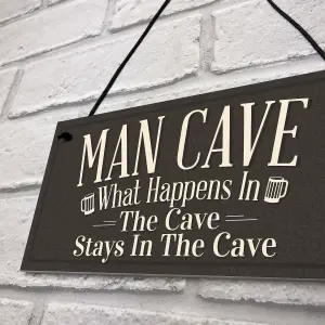 Red Ocean Vintage Man Cave Plaque Sign Fathers Day Gift For Him Bedroom Bar Shed Gift Idea