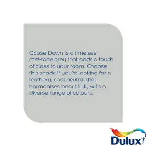 Dulux Easycare Bathroom Goose Down Soft sheen Wall paint, 2.5L