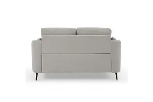 Jack 2 Seater Sofa With Metal Legs, Light Grey Boucle Fabric