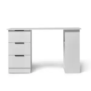 Isabella 3 Drawer Computer Desk White