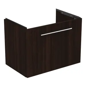 Ideal Standard i.life S Compact Matt Coffee Oak effect Wall-mounted Bathroom Vanity unit (H) 440mm (W) 600mm