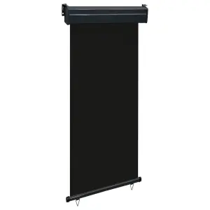 Berkfield Balcony Side Awning 100x250 cm Black