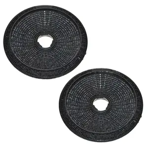 SPARES2GO Carbon Charcoal Filters compatible with Bosch Neff Siemens Cooker Hood / Extractor Fan Vent (Pack of 2, 190mm)