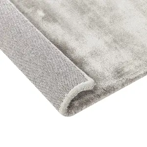 Viscose Area Rug 80 x 300 cm Light Grey GESI II