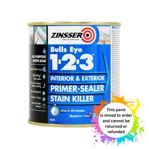 Zinsser Bulls Eye 123 Primer Mixed Colour Ral 6032 500Ml