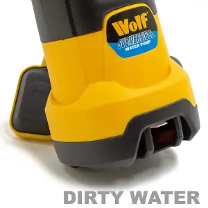 Submersible Water Pump Dirty & Clean Water Wolf 1100w, Float Switch + 10m Hose