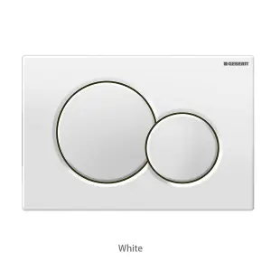 Geberit Sigma01 Dual Flush Plate White