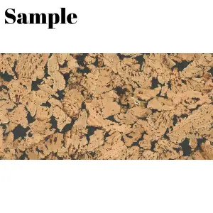 Sample: Beautiful Cork Wall Panels - Black - 1 Strip - 30cm x 5cm (11.81in x 1.96in)