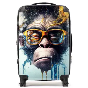 Monkey Splashart Suitcase - Medium