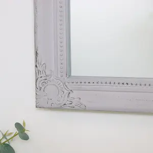 Melody Maison Antique Taupe Wall Mirror 36cm x 55cm