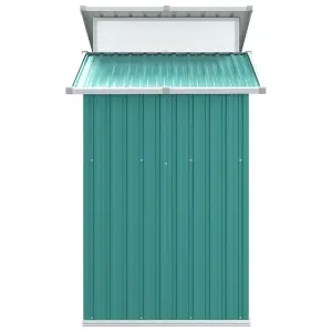 Berkfield Garden Shed Green 270x130x208.5 cm Galvanised Steel