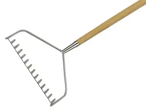 Kent & Stowe 70100057 Stainless Steel Long Handled Soil Rake, FSC K/S70100057