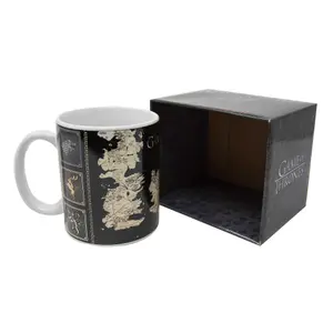 Game of Thrones Map Mug Black/White/Beige (One Size)