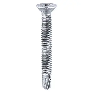 TIMCO Window Fabrication Screws Countersunk PH Metric Thread Self-Drilling Point Zinc - M4 x 19