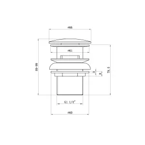 ENKI Beaumont Chrome Traditional Slotted Brass Basin Mixer Tap & Waste BBT0109