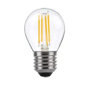 80w Equivalent LED Filament Light Bulb G45 Golf Ball E27 Screw 5.9w LED - Warm White