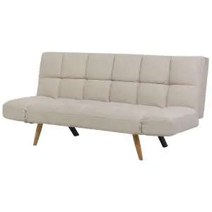 Beliani Retro Sofa Bed INGARO Beige