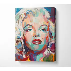 Marilyn Monroe Graffiti - Wrapped Canvas Print 106.6cm H x 66cm W