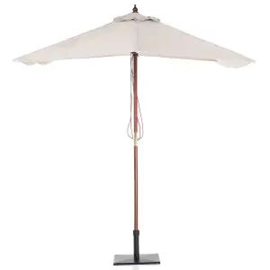 Garden Market Parasol 1.44 x 1.95 m Beige FLAMENCO