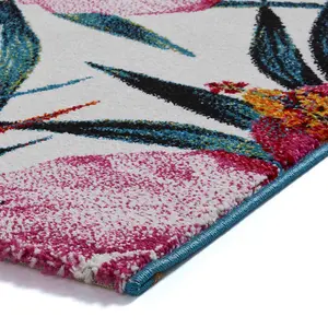 Multi Floral Luxurious Modern Handmade Rug for Living Room Bedroom and Dining Room-80cm X 150cm