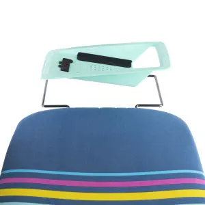 Minky Sure Grip Blue, pink, yellow & green Metallic effect Ironing board (L)160cm (W)45cm