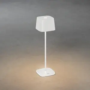 Indoor Outdoor Rechargeable Cordless Table Lamp White