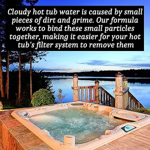 Homefront Hot Tub Water Clarifier - Transforms Dull & Cloudy Water Hot Tubs, Spas and Pools 1L